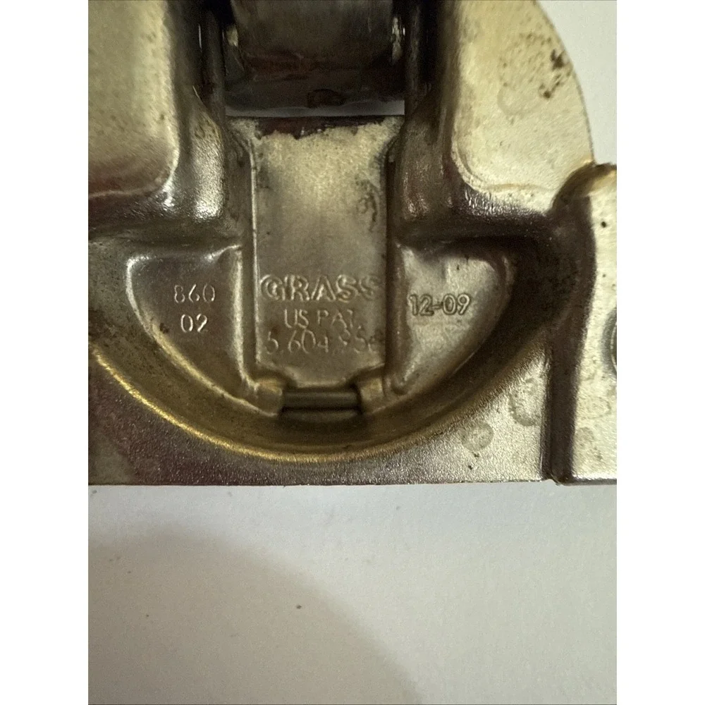GRASS  860-02 Nickel Face Frame Hinge with mount plate W-35 860-47